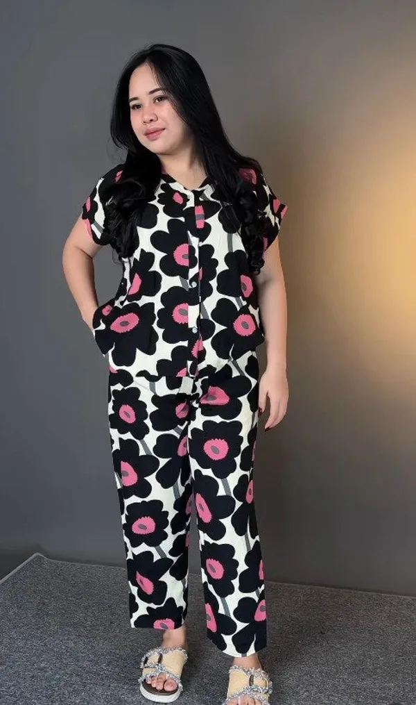 Black_Rayon_Floral_Printed_Relaxed_Fit_Co_Ord_Set_For_Women
