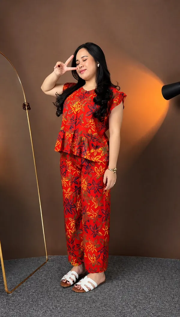 Orange_Rayon_Floral_Printed_Co_Ord_Set_For_Women