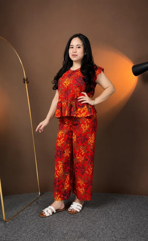 Orange_Rayon_Floral_Printed_Co_Ord_Set_For_Women