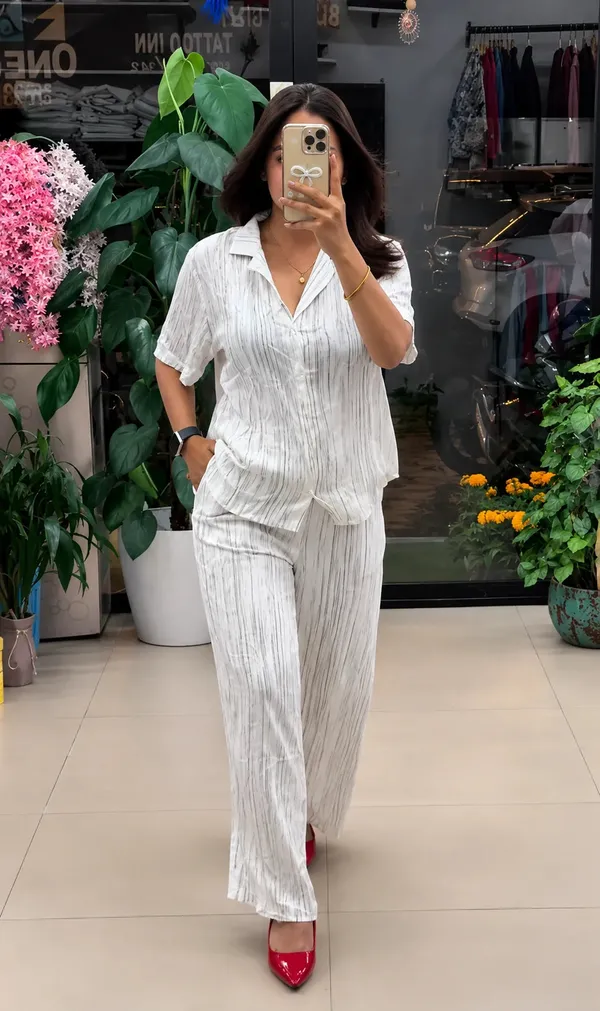 White_Linen_Straight_Fit_Co_Ord_Set_For_Women