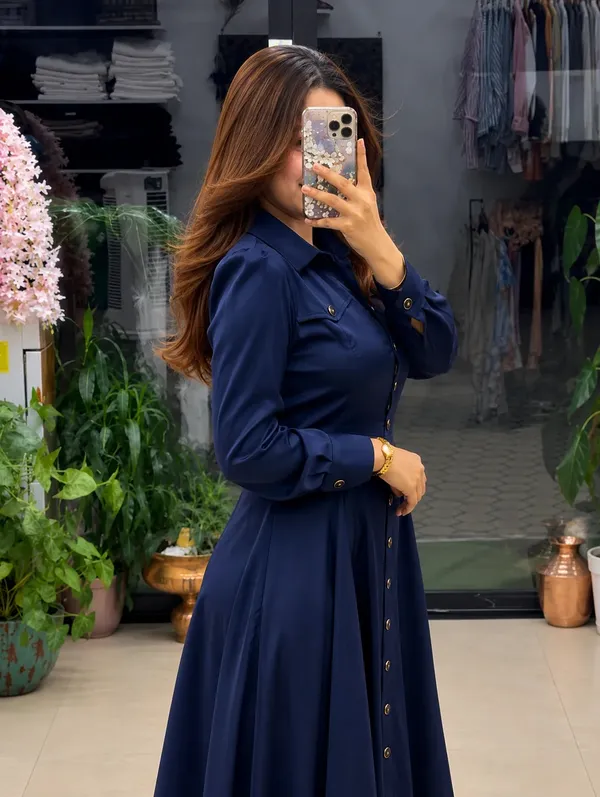 Black_Rayon_Printed_Casual_Dress_For_Women