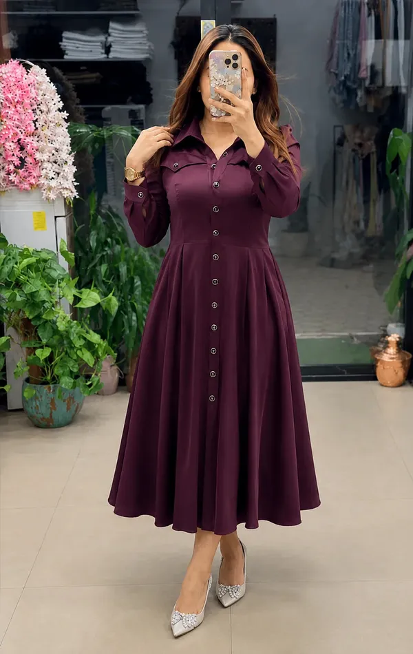 Pink_Rayon_Printed_Casual_Dress_For_Women