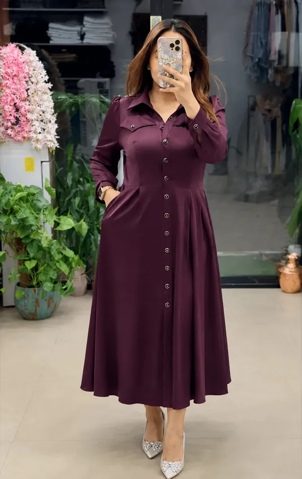 Wine_Rayon_Printed_Casual_Dress_For_Women