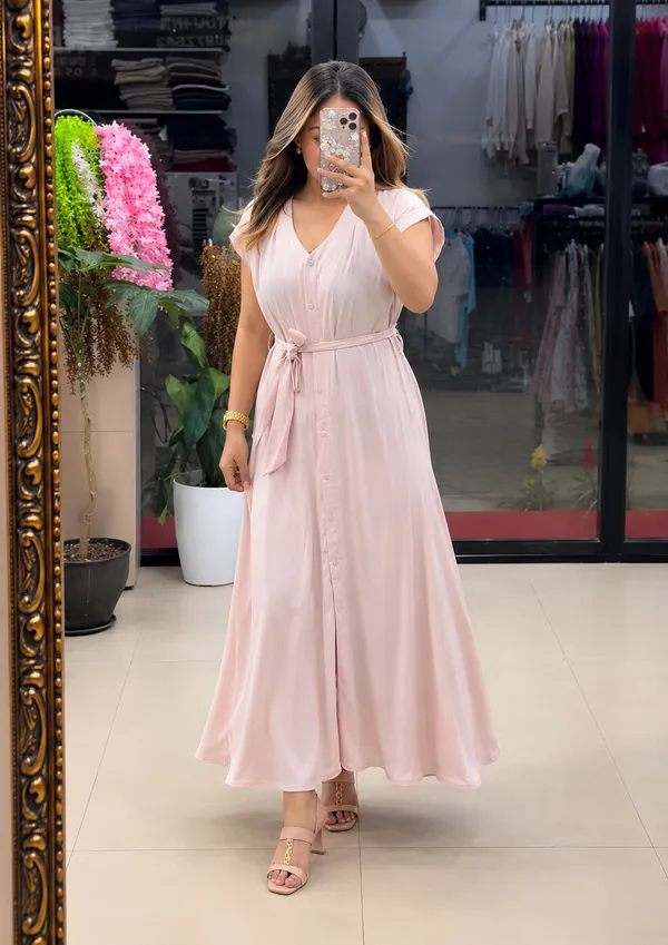 Pink_Rayon_Casual_Dress_For_Women