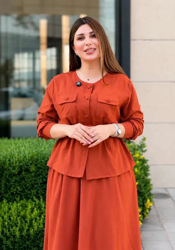 Black_Rayon_Regular_Fit_Button_Down_Co_Ord_Set_For_Women