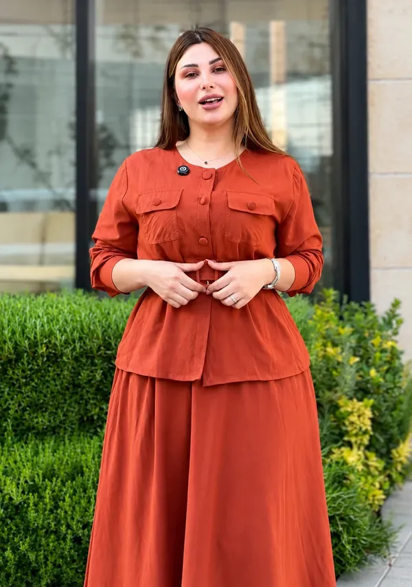 Black_Rayon_Regular_Fit_Button_Down_Co_Ord_Set_For_Women