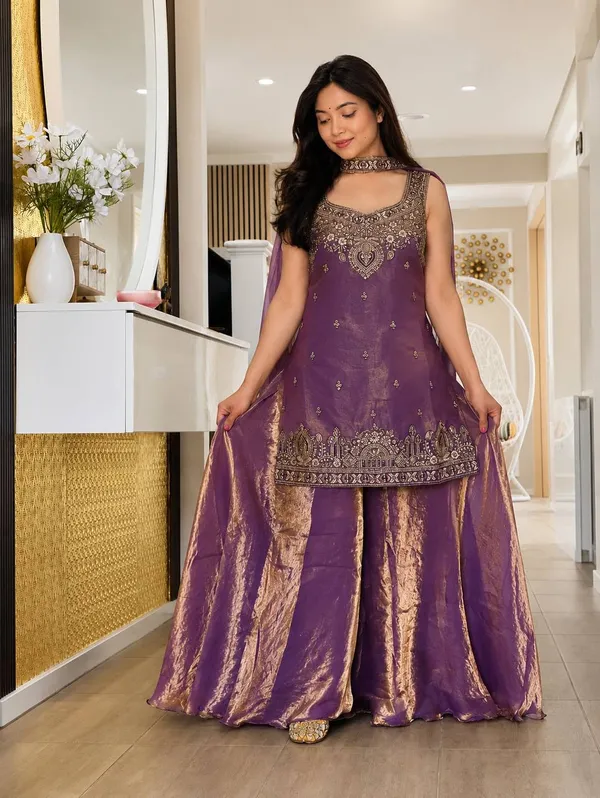 Purple_Embroidered_Kurta_Sharara_Set_For_Women