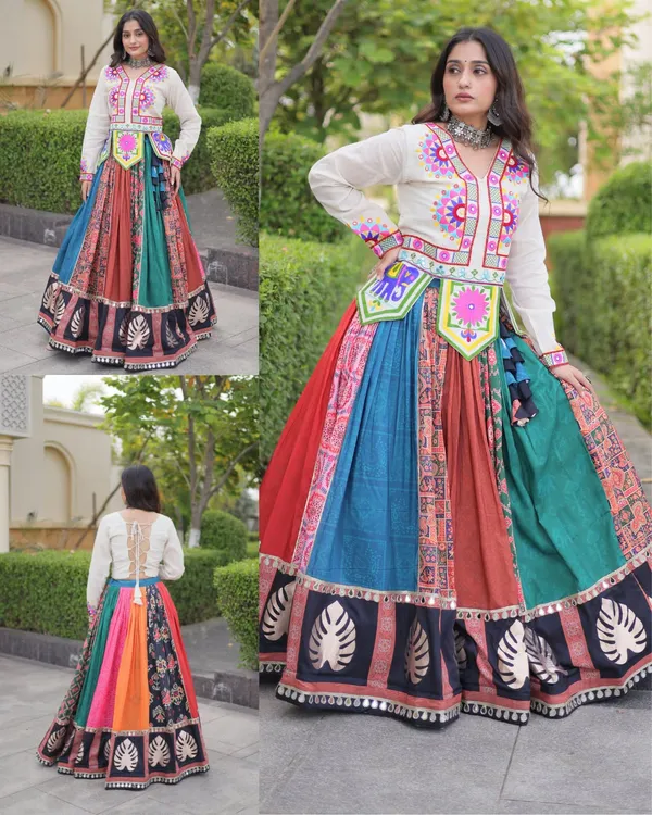Multicolour_Ethnic_Flared_Anarkali_Dress_For_Women