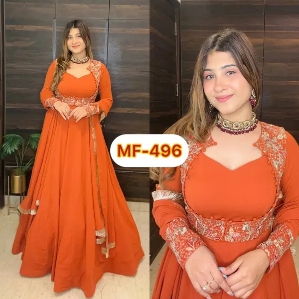 Orange_Embroidered_Anarkali_Suit_For_Women