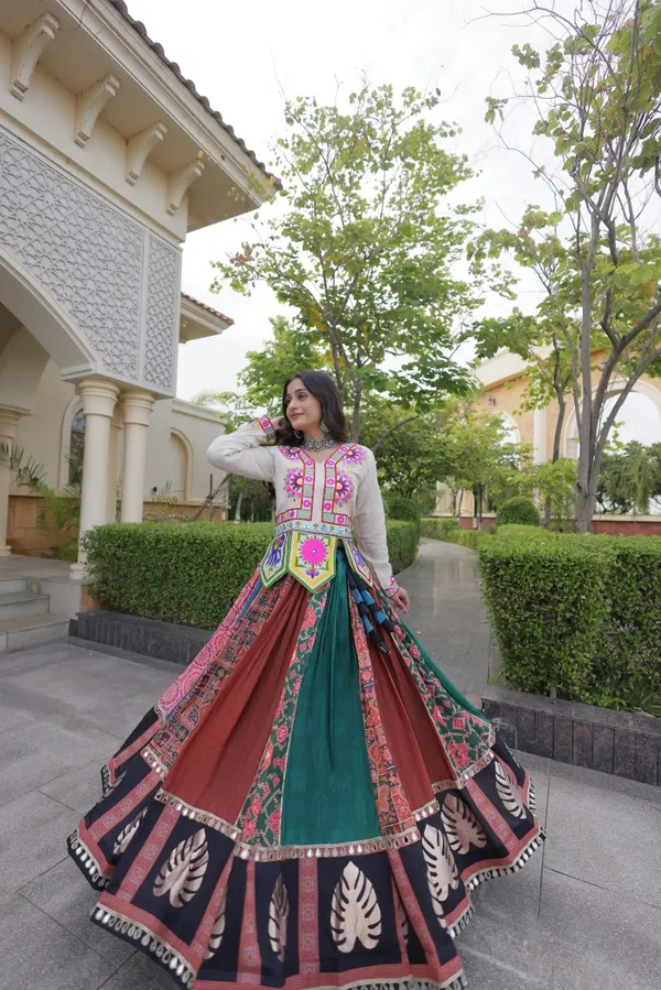 Multicolour_Ethnic_Flared_Anarkali_Dress_For_Women