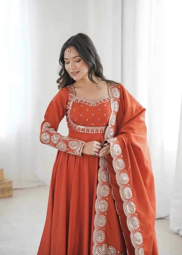 Orange_Embroidered_Ethnic_Suit_with_Dupatta