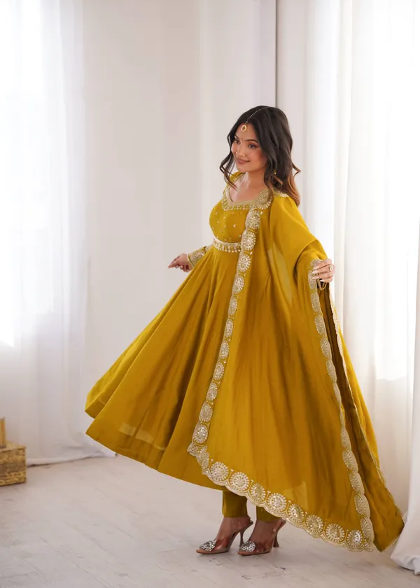 Yellow_Embroidered_Anarkali_Suit_with_Dupatta