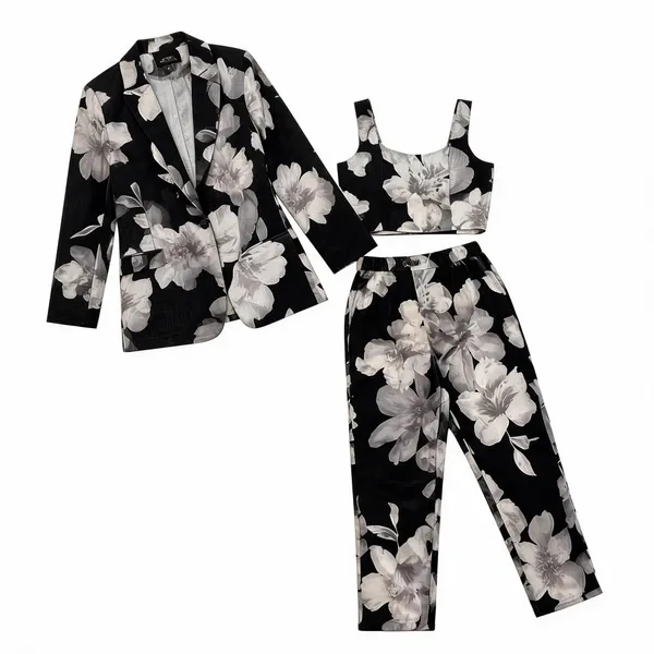 Black_Linen_Floral_Printed_Co_Ord_Set_For_Women