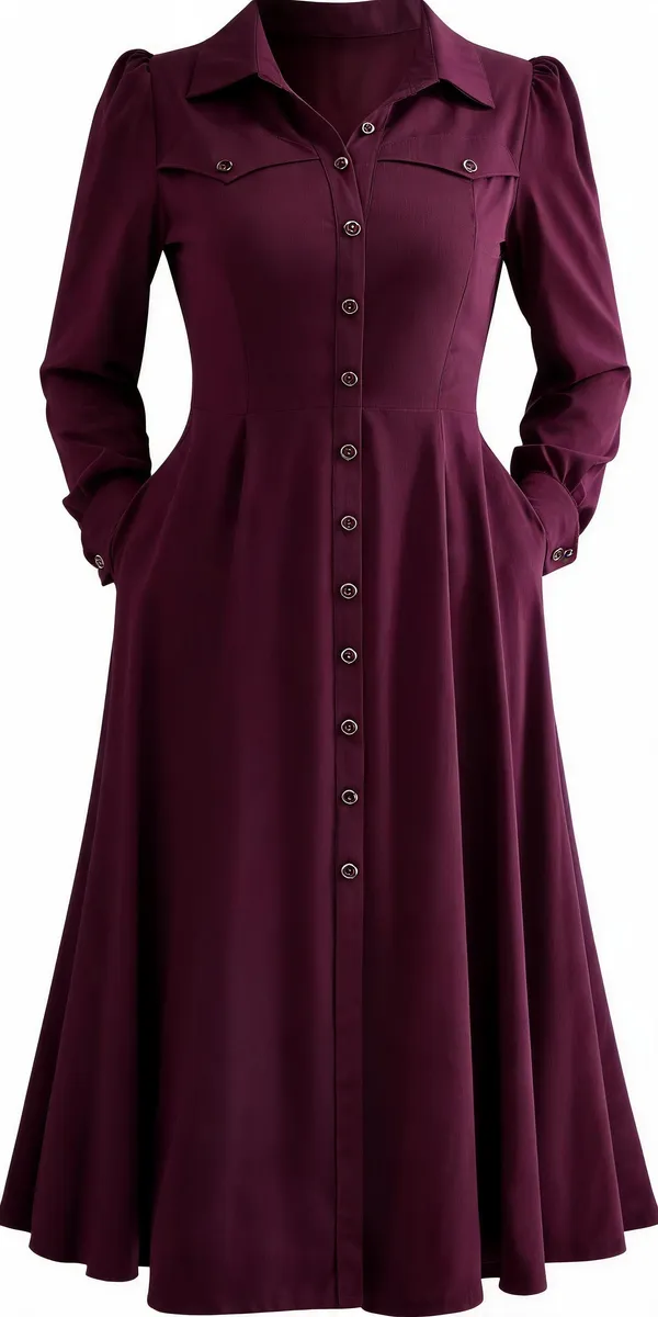 Wine_Rayon_Printed_Casual_Dress_For_Women