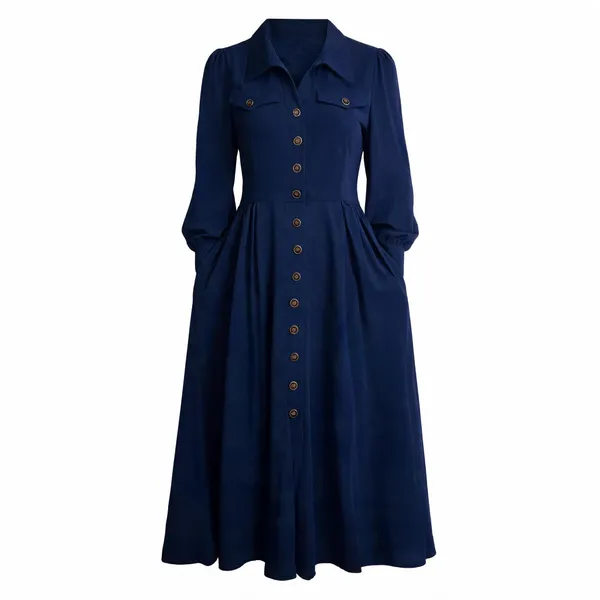 Blue_Rayon_Printed_Casual_Dress_For_Women