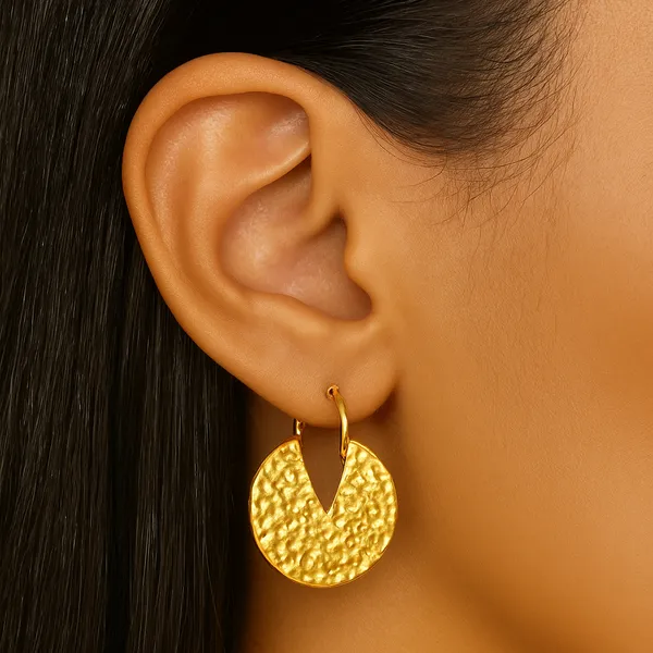 Hammered_Gold_V_Cut_Hoop_Earrings_Pvd_Coated_Stainless_Steel_Default_Title