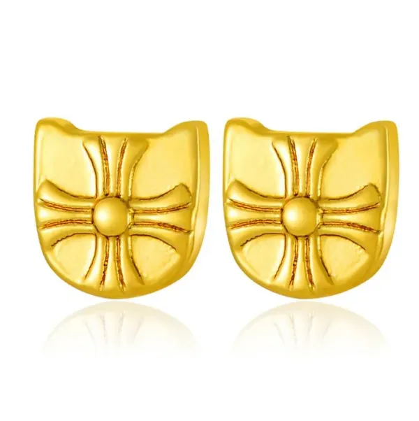 Golden_Sunburst_Shield_Stud_Earrings_Pvd_Coated_Stainless_Steel_Default_Title