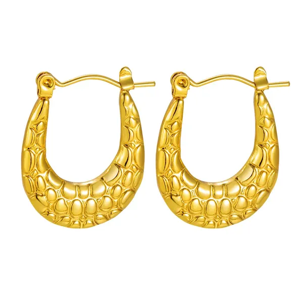 Textured_Crescent_Gold_Hoop_Earrings_Default_Title