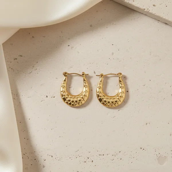 Textured_Crescent_Gold_Hoop_Earrings_Default_Title