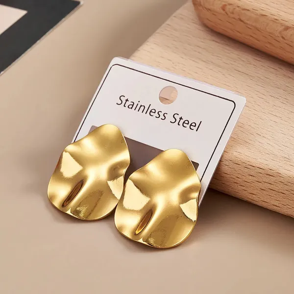 Liquid_Sculpt_Gold_Stud_Earrings_Default_Title
