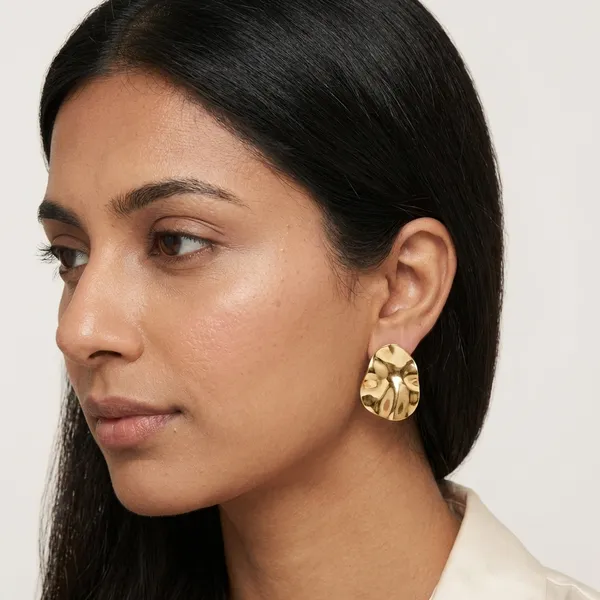 Liquid_Sculpt_Gold_Stud_Earrings_Default_Title