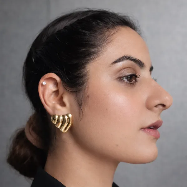 Ripple_Heart_Gold_Stud_Earrings_Default_Title