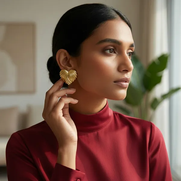 Wavecrest_Heart_Gold_Stud_Earrings_Default_Title