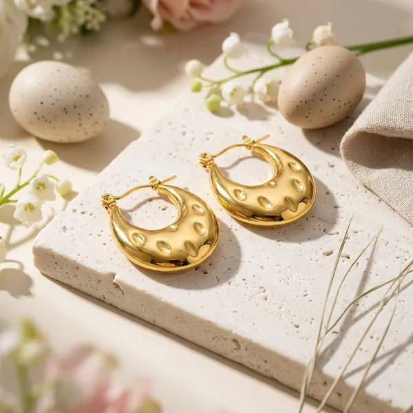 Aurora_Pebble_Gold_Hoop_Earrings_Default_Title