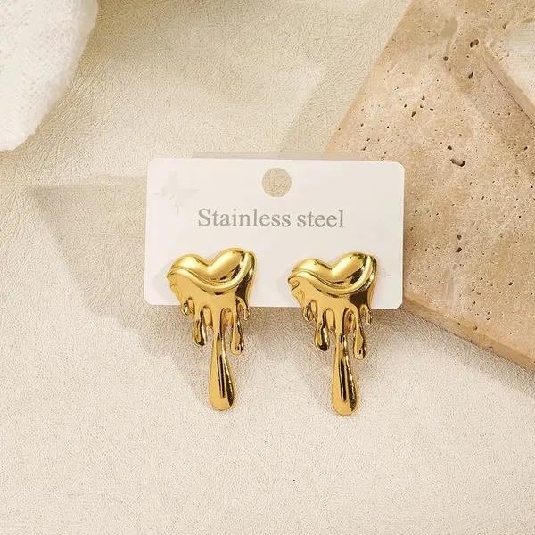 Molten_Heart_Drop_Stud_Earrings_Default_Title