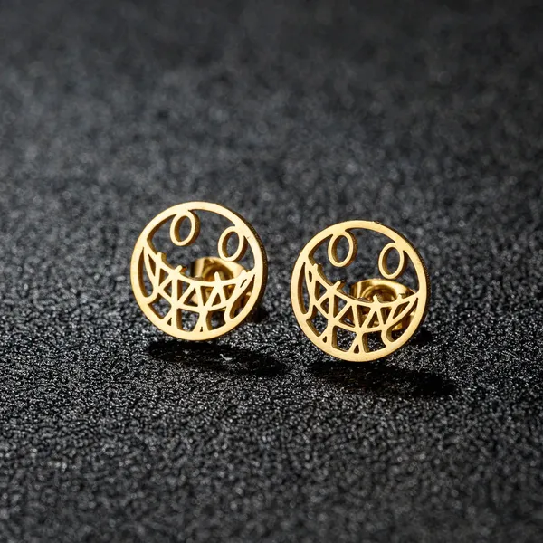 Gleamgrin_Smiley_Stud_Earrings_Default_Title