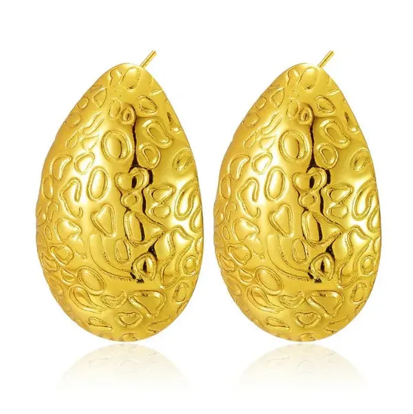 Luxeaurora_Embossed_Aquadrop_Earrings_Default_Title