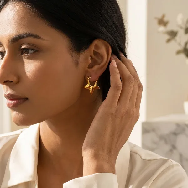 Starluxe_Sculpted_Hoop_Earrings_Default_Title