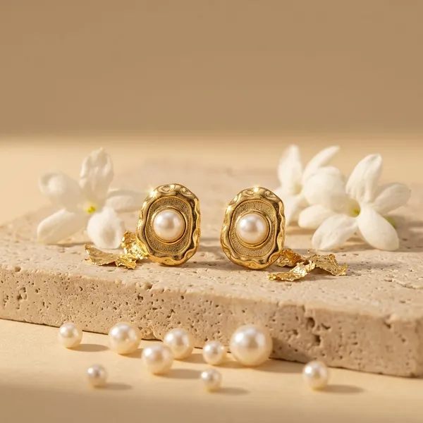 Luxe_Moltenpearl_Stud_Earrings_Default_Title