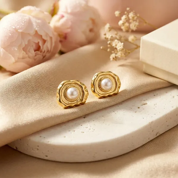 Luxe_Moltenpearl_Stud_Earrings_Default_Title