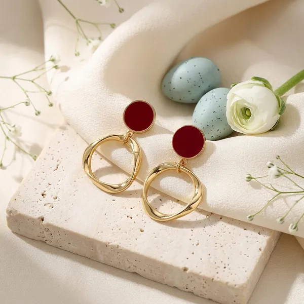 Cherry_Red_Halo_Statement_Korean_Drop_Earrings_Default_Title