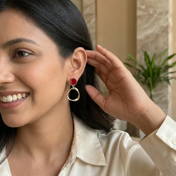 Cherry_Red_Halo_Statement_Korean_Drop_Earrings_Default_Title