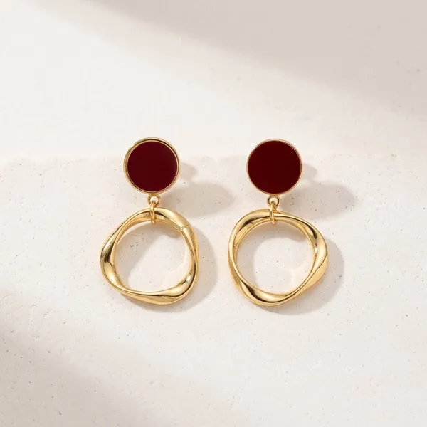 Cherry_Red_Halo_Statement_Korean_Drop_Earrings_Default_Title