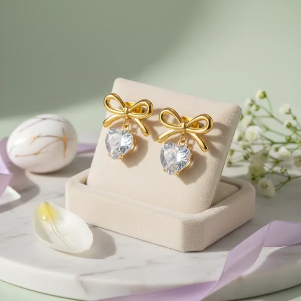 Celeste_Heart_Charm_Bow_Studs_Default_Title