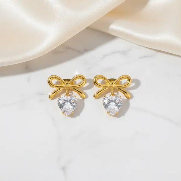 Celeste_Heart_Charm_Bow_Studs_Default_Title