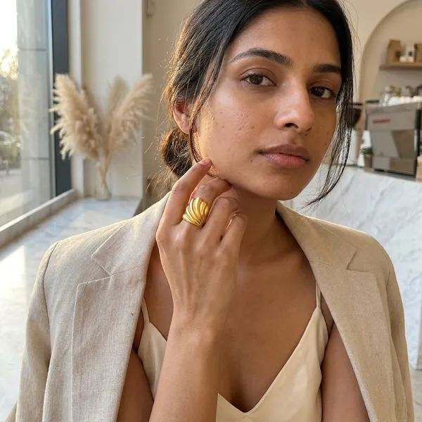 Solara_Shell_Gold_Ring_Default_Title