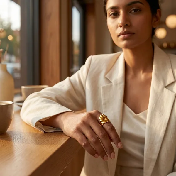 Solara_Shell_Gold_Ring_Default_Title