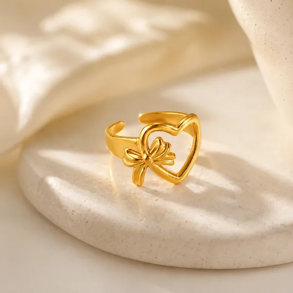 Amora_Bow_Heart_Gold_Ring_Default_Title