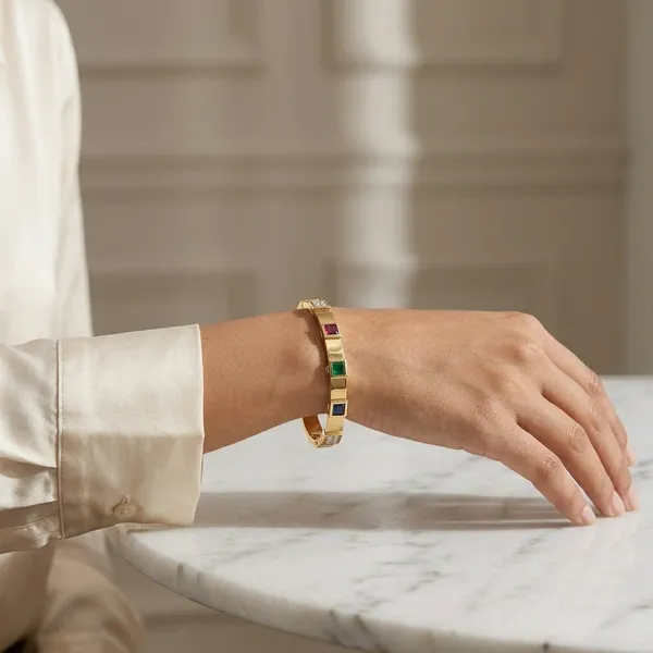 Rainbow_Gem_Gold_Bracelet_Default_Title