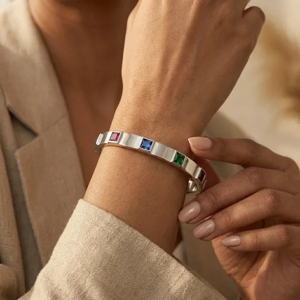 Rainbow_Gem_Silver_Bracelet_Default_Title