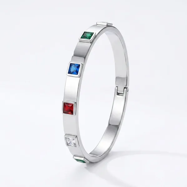 Rainbow_Gem_Silver_Bracelet_Default_Title