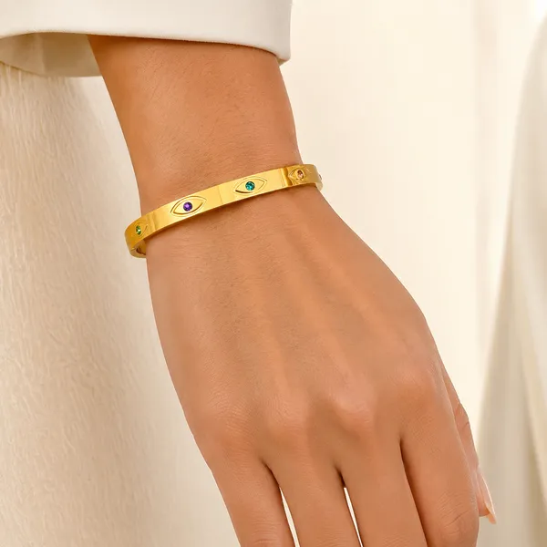 Rainbow_Evil_Eye_Gold_Bracelet_Default_Title