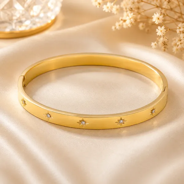 Floral_Crystal_Gold_Bangle_Default_Title