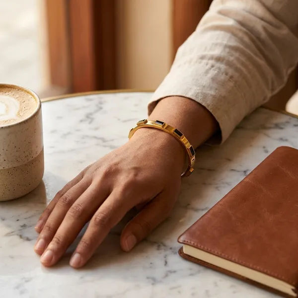 Black_Enamel_Gold_Bracelet_Default_Title