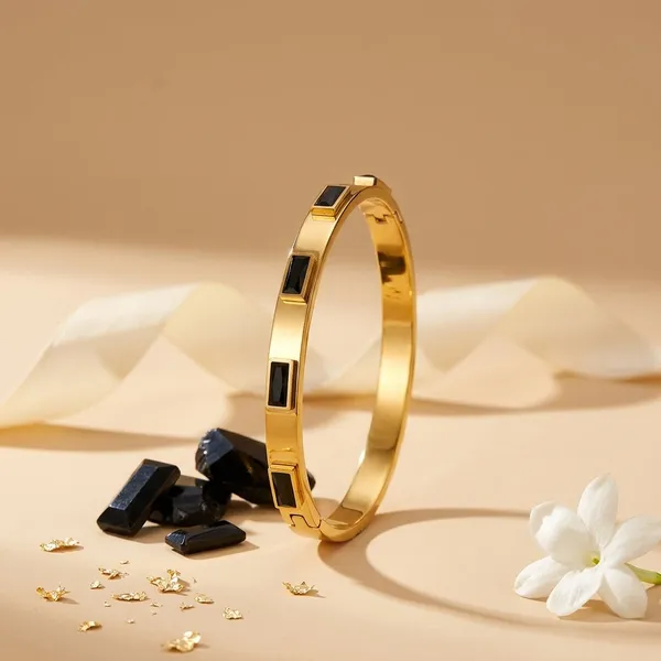 Black_Enamel_Gold_Bracelet_Default_Title