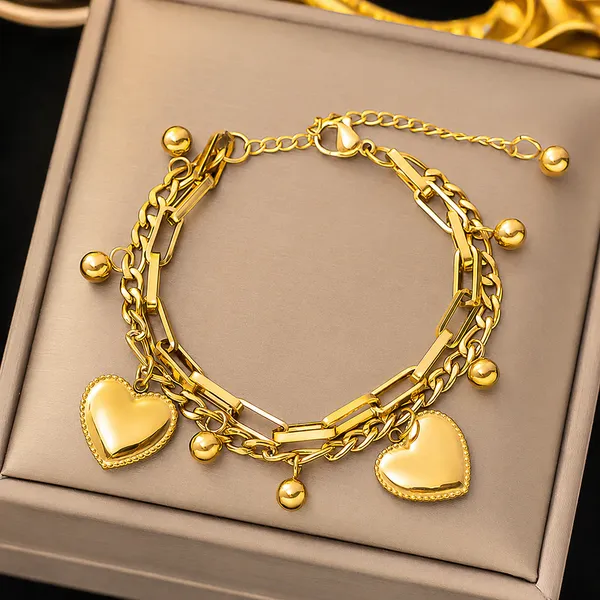 Double_Heart_Charm_Bracelet_Default_Title